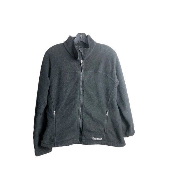 Marmot Womens Full Zip Fleece Jacket Black Large - Picture 1 of 5